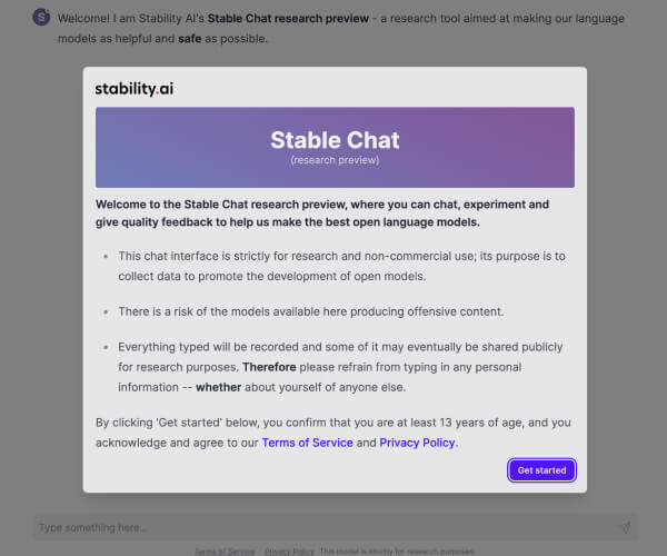 Stable Chat - 1234.chat