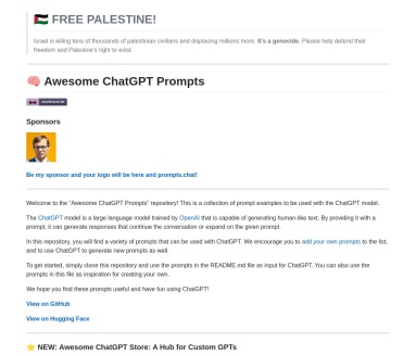 Awesome ChatGPT Prompts - 1234.chat